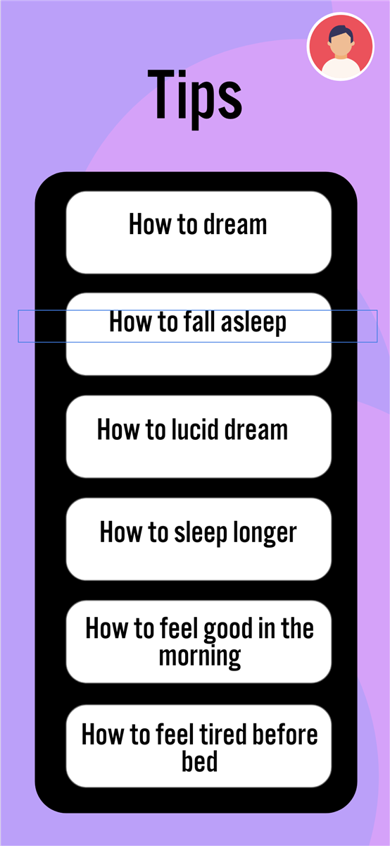 Deep Sleep tips screen